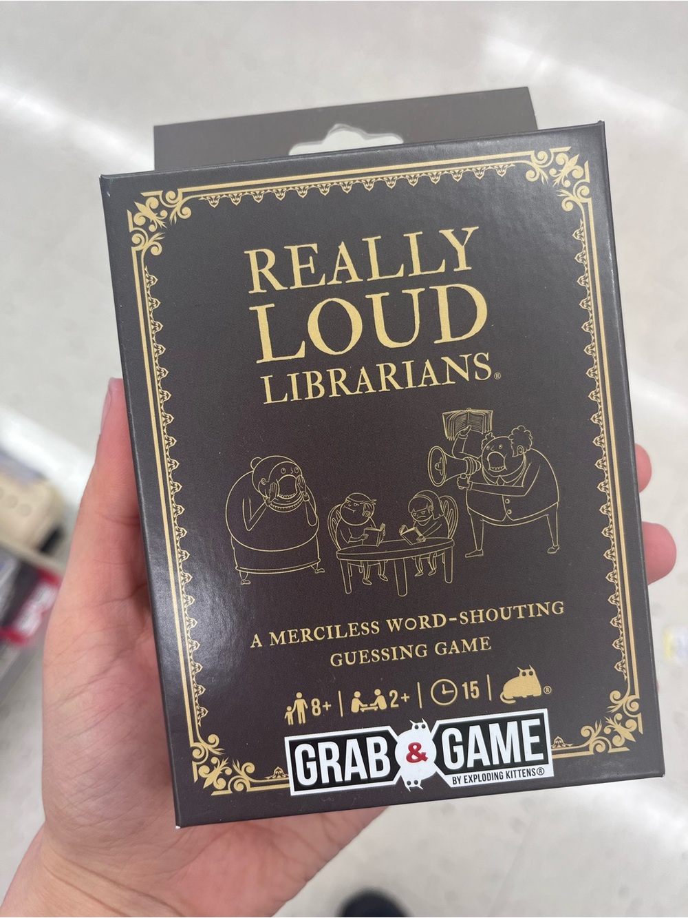 Really Loud Librarians Card Game by — Brown & Gold Edition